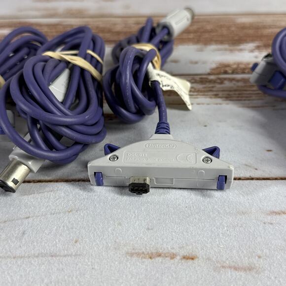 Nintendo GBA Link Cable DOL-011 Lot of 4 – GameCube OEM Genuine, Tested - Picture 4 of 5